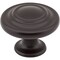 Elements 1-5/16" Diameter Dark Bronze Round Arcadia Cabinet Knob 107ORB - alternate 1